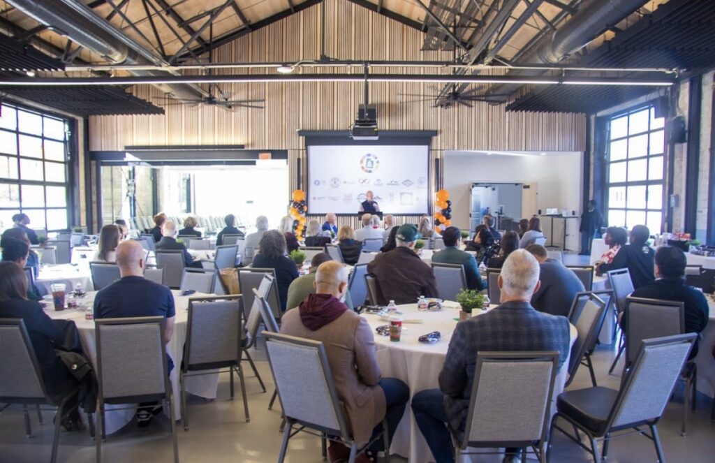 Event gathering at the Murray Armory at GEW Utah 2025