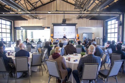 Event gathering at the Murray Armory at GEW Utah 2025
